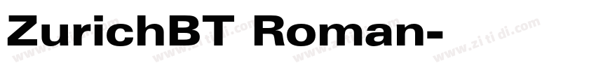 ZurichBT Roman字体转换